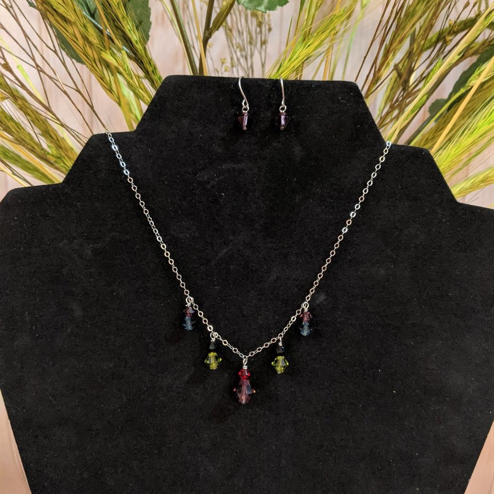 Swarovski Necklace and Earrings Set